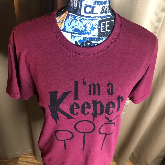 Harry Potter Hogwarts I’m a Keeper Short Sleeved Tee Shirt - Picture 2 of 12